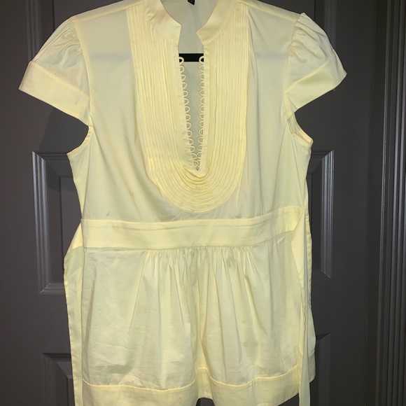 *2 for $25* BCBGMaxAzria yellow blouse - Picture 2 of 7